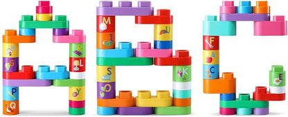 LeapFrog LeapBuilders 81-Piece Jumbo Blocks Box, Pink,24 months to 5 years