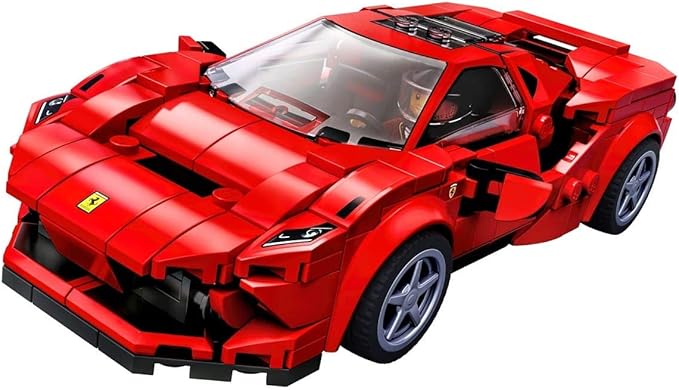 LEGO Speed Champions 76895 Ferrari F8 Tributo Toy Cars for Kids, Building Kit Featuring Minifigure (275 Pieces)