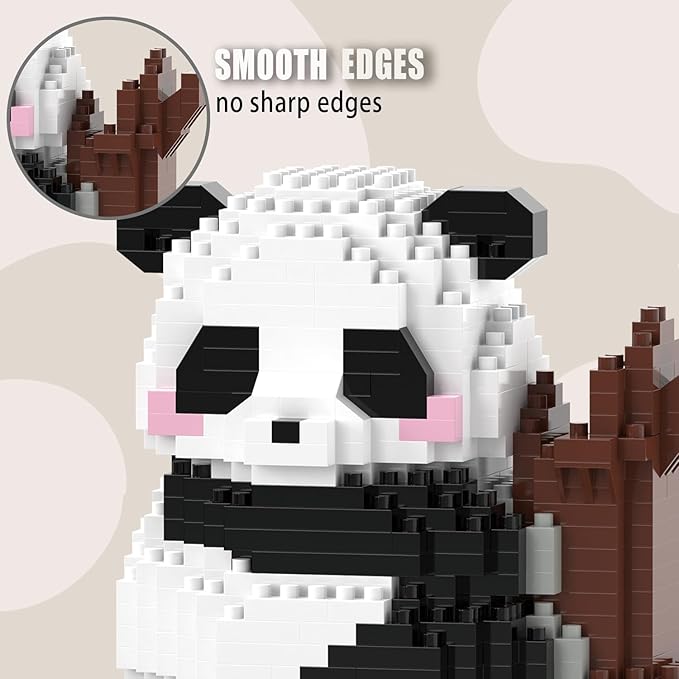 Mini Building Blocks- Hug Tree Panda, Party Favors- Micro Blocks Panda Toy for Kids 6 7 8 9 10+, Mini Blocks Building Sets for Adults, Easter/Birthday for Boys and Girls(536PCS)