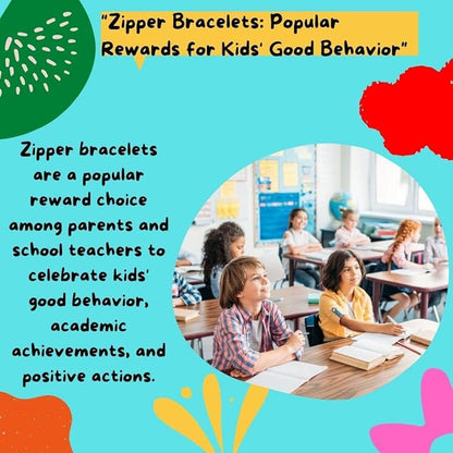 UpBrands 144 Fidget Toys Party Favors for Kids, Friendship Zipper Bracelets 7 ½ “ Sensory Bulk Set Neon Colors, Kit for Valentines, Birthday, Goodie Bags, Easter Egg Basket Stuffers, Pinata Filler