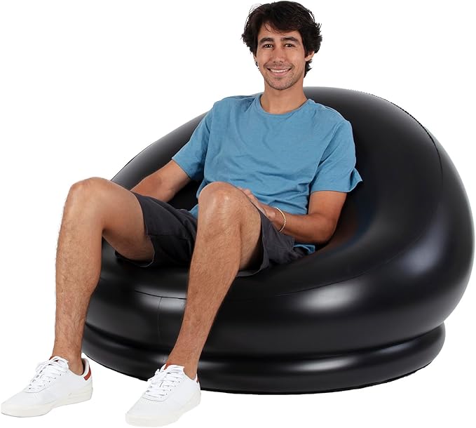 Air Candy Inflatable 8 - Ball Chair - It's a Comfortable seat as Well as a Stylish Addition to Your Game Room, Dorm Room or Anywhere to use Both Indoors & Outdoors.