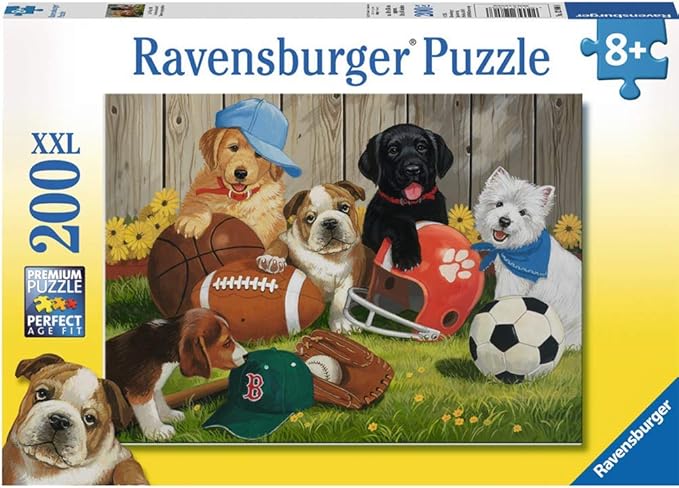 Ravensburger Let's Play Ball! 200-Piece Jigsaw Puzzle - Perfect for Kids | Unique Puzzle Pieces | Anti-Glare Surface | Crafted from FSC-Certified Materials