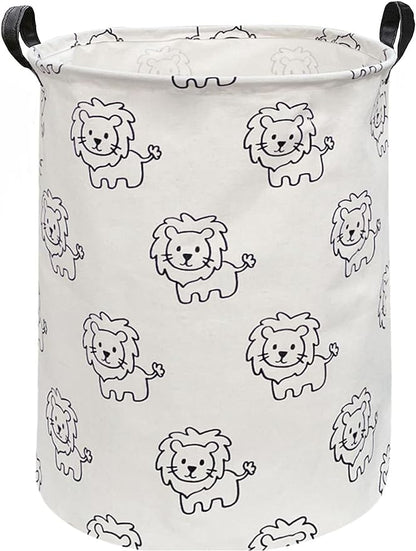 ESSME Baby Hamper,Nursery Laundry Basket,Lion Storage Basket,Toy bin for Boys, Gift Baskets,Room Decor,Home Organizer (Lions)