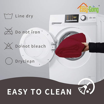 Easy-Going Sofa Slipcover Waterproof Oversized Recliner Chair Cover Non-Slip Fabric Couch Cover for Living Room Washable Furniture Protector for Pets Kids Dog (Oversized Recliner, Christmas Red)