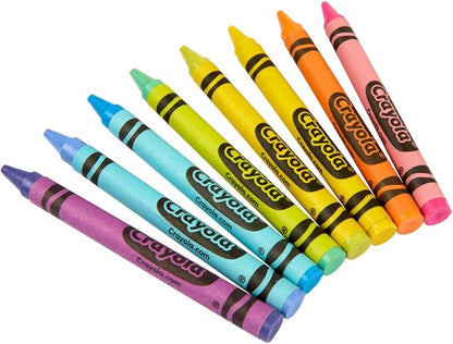 Crayola Pastel Crayons (8ct), Specialty Crayons for Kids, Art Supplies, Pair with Coloring Books, Gift for Kids, Ages 3, 4, 5