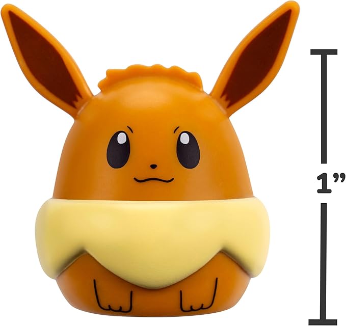 Squish-a-longs Pokémon Mini-Squish 6-Pack (Gengar, Pikachu, Snorlax, Eevee, Bellibolt, Marill) (Amazon Exclusive)