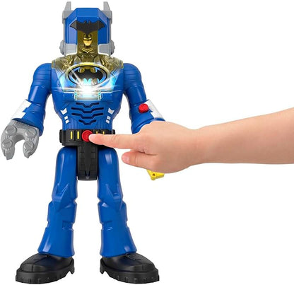 Fisher-Price Imaginext DC Super Friends Batman Toys Insider & Exo Suit 12-Inch Robot with Lights Sounds & Figure for Kids Ages 3+ Years
