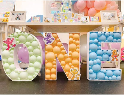 3FT Tall Mosaic Balloon Frame Letters Big Marquee Light Up Letters DIY Kit for Birthday Party Wedding Backdrop Decor Letter Z Pre-Cut Foam Board