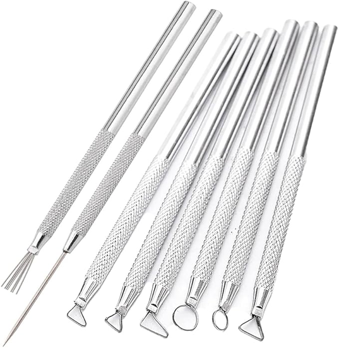 Clay Tools Sculpting for Polymer Air Dry Modeling Clay Beginners & Professionals Ideal for DIY Pottery & Ceramics Tools Double-Sided Polymer Carving Tools Kit (14)