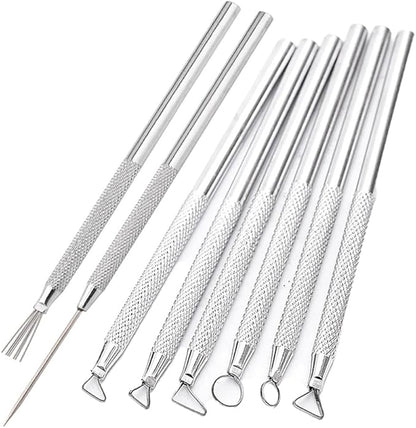 Clay Tools Sculpting for Polymer Air Dry Modeling Clay Beginners & Professionals Ideal for DIY Pottery & Ceramics Tools Double-Sided Polymer Carving Tools Kit (14)