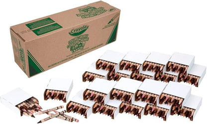 Crayola Colors of The World Bulk Crayon Classpack (480ct), 24 Skin Tone Crayon Colors, Classroom Supplies for Teachers, Ages 3+