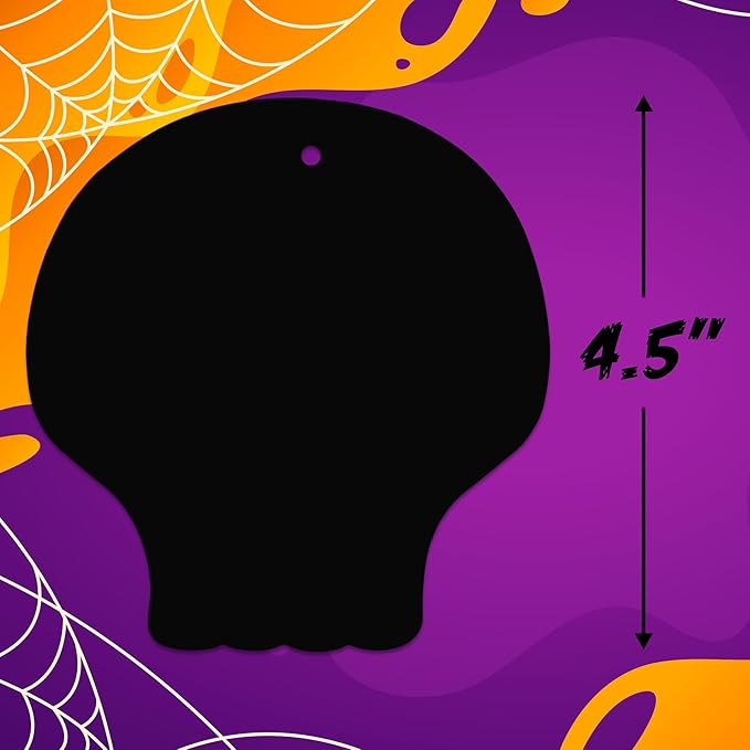 ArtCreativity Halloween Crafts (Bulk) - Scratch Art for Kids, 60 Sets with 60 Designs, 60 Sticks & Red Strings - Magic Colorful Scratch Art Party Favors, DIY Activity for Kids Classroom Decoration