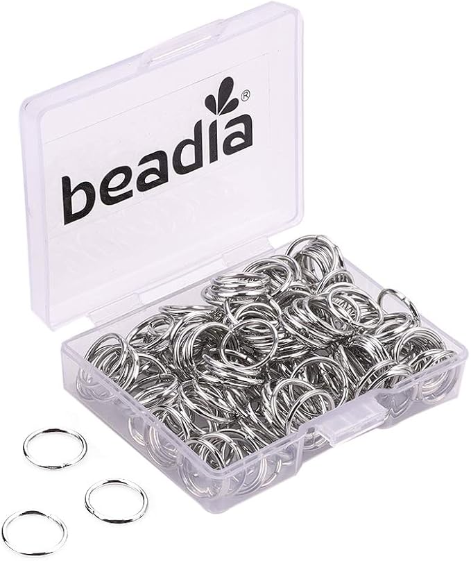 Open Jump Rings Platinum 0.9x10mm 200pcs for DIY Jewelry Making Supplies