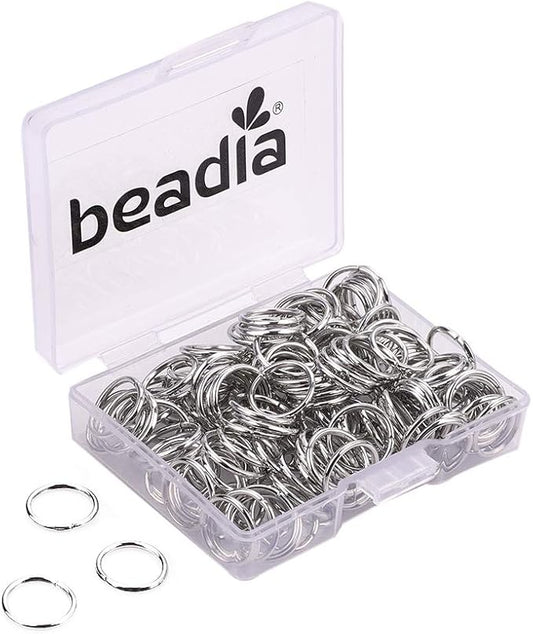 Open Jump Rings Platinum 0.9x10mm 200pcs for DIY Jewelry Making Supplies