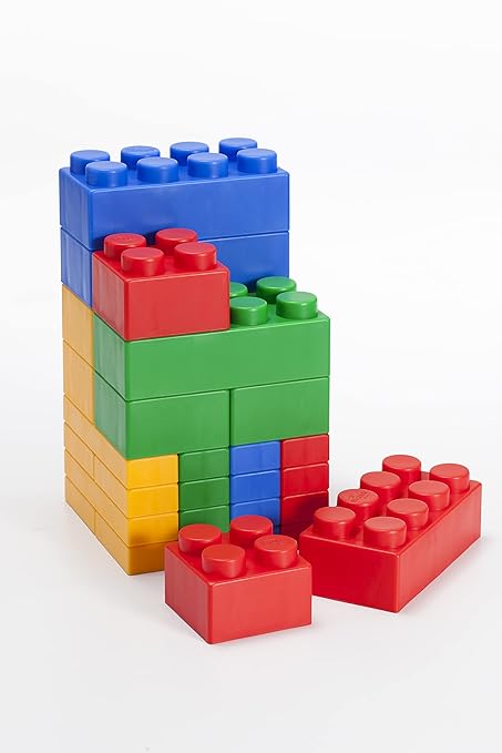 UNiPLAY Mix Soft Building Blocks - 36-Piece Set for Infant Early Learning, Cognitive Development, and Toddler Creative Play - Ages 3 Months+