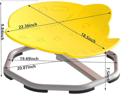 Sensory Spinning Chair for Kids with Autism,Sit and Spin Chair for Kids Autism, 360° Sensory Integration Training Toy,Swivel ADHD Chair,Sensory Equipment,Special Education (UFO Shape, Red)