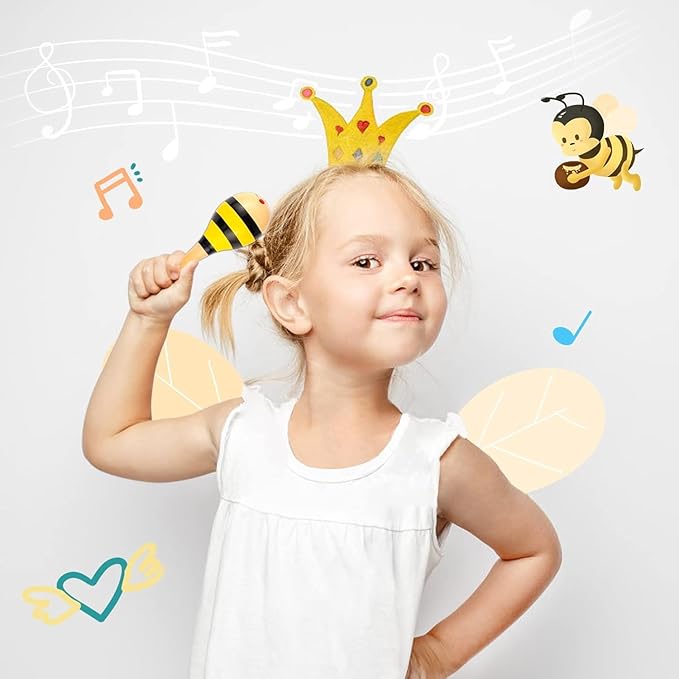 Toddler Musical Instruments for Kids,Baby Musical Toys Preschool Educational Wooden Percussion Instruments Toddler Toys with Bag for Boys and Girls