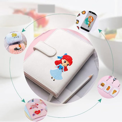 Junrife Cute Diamond Craft Kits Stickers for Kids,Gem Kids' Paint by Number Kits Mosaic Sticker - Best Gifts for Girls Ages 8-12 Easy for Kids Adult Beginners