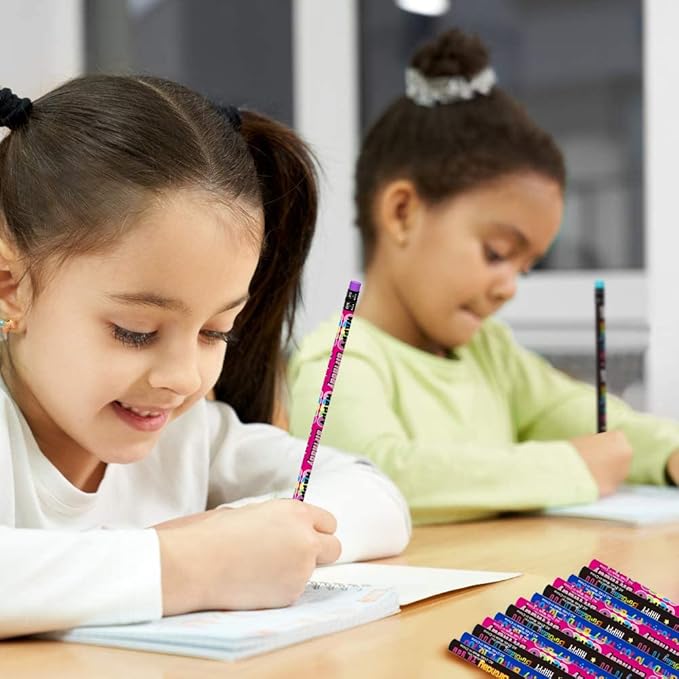 ArtCreativity Happy Birthday Pencils, Set of 24, Cool Writing Pencils with Colorful Birthday Salutations, Birthday Party Favors, Party Goody Bag Fillers, Teacher Supplies for Classroom