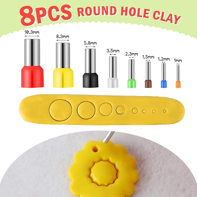 Kajaia 114 Pcs Polymer Clay Earring Cutters Bohemian Polymer Clay Cutters for Earrings Set Jewelry Making Supplies for Women Craft DIY