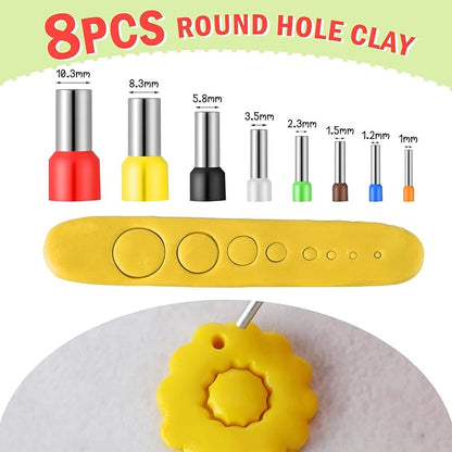 Kajaia 114 Pcs Polymer Clay Earring Cutters Bohemian Polymer Clay Cutters for Earrings Set Jewelry Making Supplies for Women Craft DIY