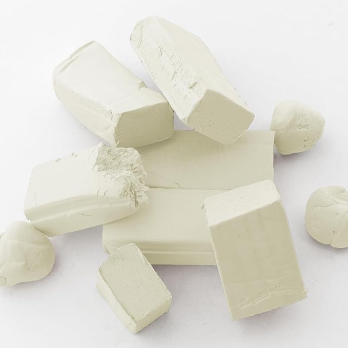 BAZIC Modeling Clay Cream White Color 1 LB, Light Dough Art Craft, Non Toxic Gift for Artist Kids Toddler Boys Girls, Bulk for Classroom, 2-Pack