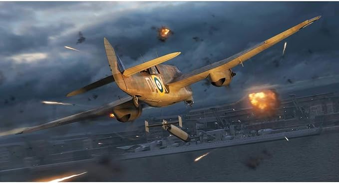 Airfix Model Airplane Kit Gift Set - A04021 Bristol Beaufort Mk.I, Plastic Plane Model Kits for Adults & Kids 14+, Skill Level 2, 1:72 Scale WW2 Military Aircraft - Real Aeroplane Model Gifts