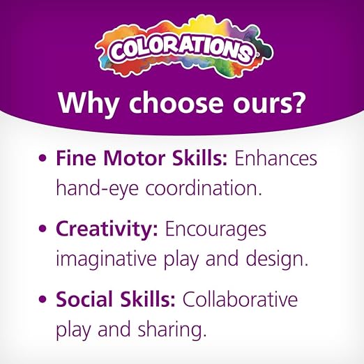 Colorations - BUILDME Creative Creatures Dough Builders (Includes 260 pieces) - Dough & Molding Clay Accessories for Kids - Screen-Free Play Time - Builds Animals & Characters