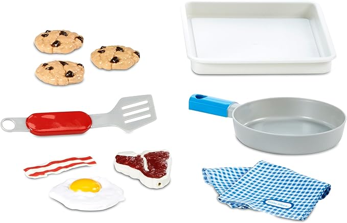 Little Tikes First Oven Realistic Pretend Play Appliance for Kids, Play Kitchen with 11 Accessories and Realistic Cooking Sounds, Unique Toy Multi-Color, Ages 2+