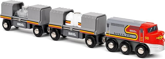 BRIO World – 36089 Trains of The World Santa Fe Train | Wooden Toy Train for Kids Aged 3 Years Up