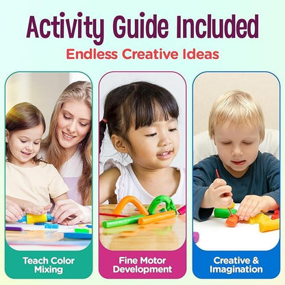 Hygloss Play Modeling Dough - Pink and Red Dough Unscented - Safe & Non-Toxic for Kids Arts & Crafts - Party Favors – Valentine’s and Classroom Supplies - 2lb Total