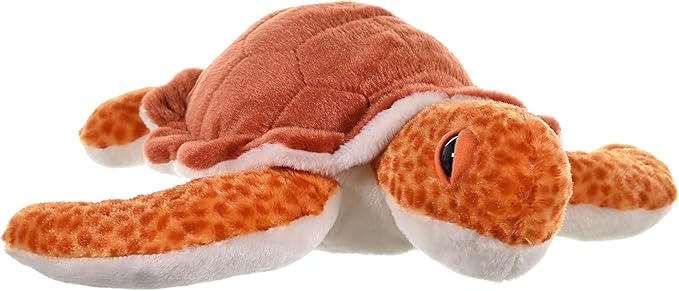 Wild Republic Loggerhead Sea Turtle Plush, Stuffed Animal, Plush Toy, Gifts for Kids, Cuddlekins 15 Inches, Tortue Caouanne
