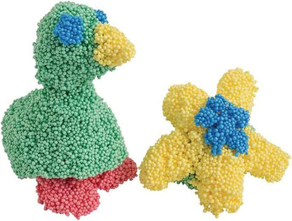 3 Colors Floam Clay Eggs, Foam Modeling Clay Supplies Toys Foam Beads Play Kit, DIY Educational Art Craft for Boys Girls, Kindergarten Preschool Creative Toys