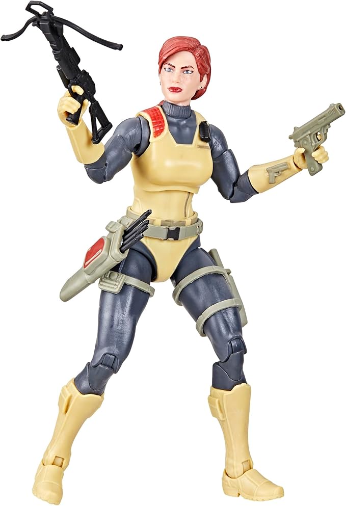 G.I. Joe Classified Series Retro Cardback Scarlett, Collectible 6-Inch Action Figure with 17 Accessories