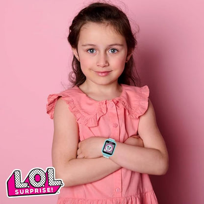 Accutime Kids LOL Surprise Light Blue Educational Touchscreen Smart Watch Toy for Girls, Boys, Toddlers - Selfie Cam, Learning Games, Alarm, Calculator, Pedometer & More (Model: LOL4299AZ)
