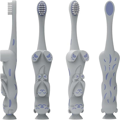 Dr. Brown’s Otter Toddler Toothbrush, Soft Bristles with Suction Cup for Storage, BPA Free, Ages 1-4, 1-Pack