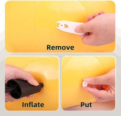 EVERICH TOY Giraffe Bouncy Horse Hopper for Toddlers, Bouncy Animals Jumping Horse, Inflatable Ride on Bouncer Hopping Toys Gifts for Boys Girls 18 Months 2 3 4 5 6 Years Old