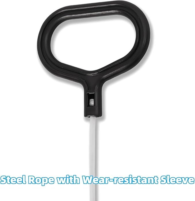 Recliner Handle Replacement Compatible With Lazy Boy, Recliner Pull Handle Cable / Release Cable For Lazyboy - D Ring Parachute Style Recliner, For Lazy Boy Couch Sofa, 3" Exposed Wire O-Shaped End