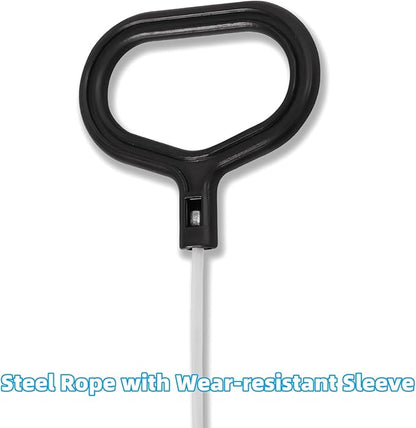 Recliner Handle Replacement Compatible With Lazy Boy, Recliner Pull Handle Cable / Release Cable For Lazyboy - D Ring Parachute Style Recliner, For Lazy Boy Couch Sofa, 3" Exposed Wire O-Shaped End