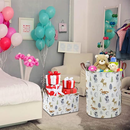 NTAOHAMPER Laundry Hamper, Laundry Basket, Waterproof Storage Bin for Bedroom, Clothes Organizer Basket, Books Box, Room Decor(Animal)