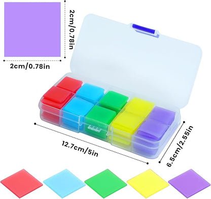 100Pcs Diamond Art Painting Glue Clay Wax,DIY 5D Diamond Art Accessories Tools Supplies Set with Storage Box,Colorful Clay Embroidery Painting Set Cross Stitch DIY Crafts Tool