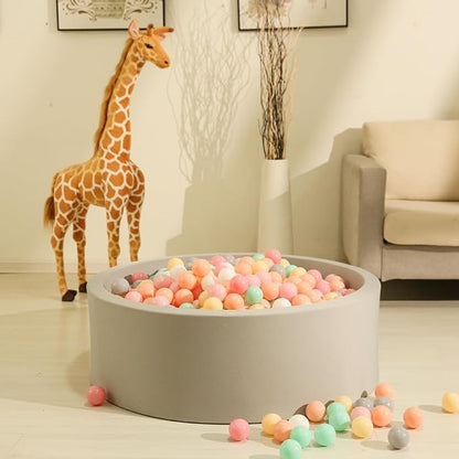 GOGOSO 100 Pit Balls Plastic Balls for Baby Toddlers GirlsToddlers for Playhouse, Baby Pool, Play Ball Fun Centers, for Babies, Kids, Toddlers 1-3, Phthalate Free BPA Free
