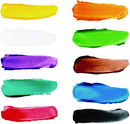 Colorations Washable Finger Paint for Kids, Each 16 fl oz, 10 Colors, Non-Toxic Paint, Kids Finger Paint,Sensory Finger Paint, Kids Paint, Hand Painting, Kids Fingerpaint, Finger Paint for Toddlers