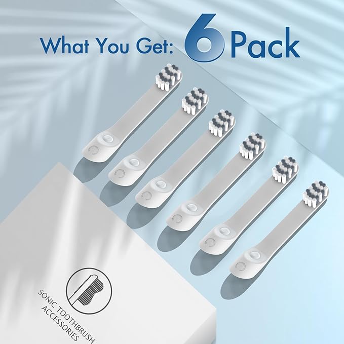 Replacement Toothbrush Heads Compatiable with Quip Electric Toothbrush Refill