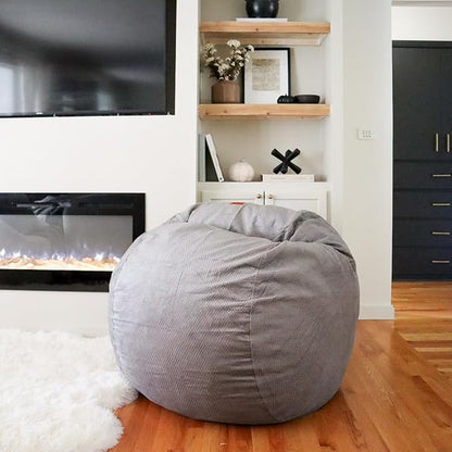 CordaRoy's Faux Fur Bean Bag Chair, Convertible Chair Folds from Bean Bag to Lounger & Chenille Bean Bag Chair, Convertible Chair Folds from Bean Bag to Lounger, As Seen on Shark Tank