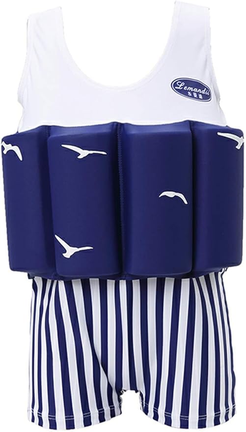 Baby Kids Floatation Suit Float One-Piece Swimwear Buoyancy for Girls Boys 1-8Years