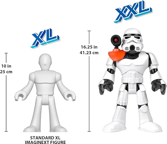 Fisher-Price Imaginext Star Wars Toy Stormtrooper XXL Figure, 16+ Inch Tall Poseable Character with Launcher for Kids Ages 3+ Years