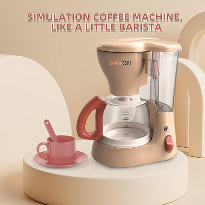 Play Kitchen Toys for 3 4 5 6 7 8 Year Old, Pretend Play Kitchen Appliances Toy Set with Blender, Coffee Maker, Mixer and Toaster,Christmas & Birthday Gifts for Kids Age 3-5 4-6 6-8 Girls