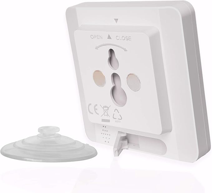 Digital Shower Clock, Bathroom Timer Clock, Waterproof for Water Spray, Count Up Count Down Alarm, Touch Screen Timer, Temperature Humidity, Wall Clock Magnet, Suction Cup, Hang, Stand (1pack)