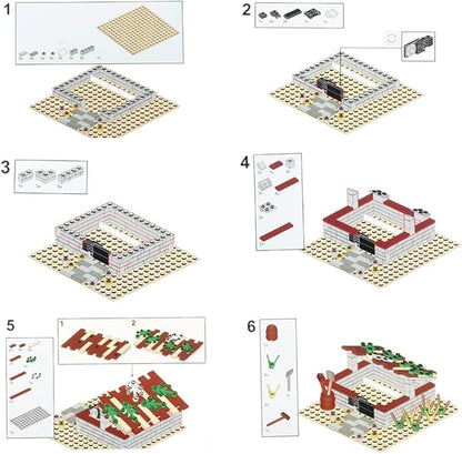 Farm Field Set Building Blocks Plant Animal Crops Building Bricks Kit DIY Building Set Compatible All Major Brands (#C)